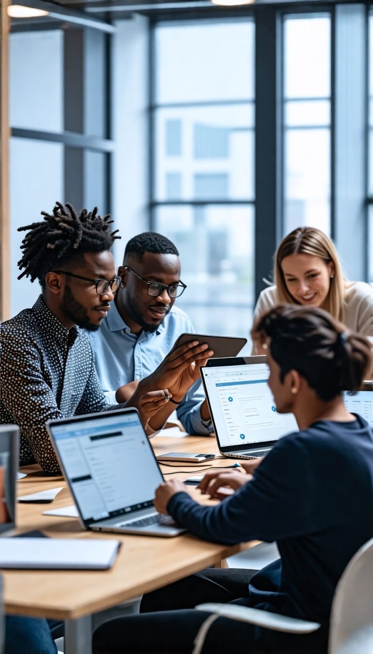 Historical timeline showing FutureLab KZ company development and milestones